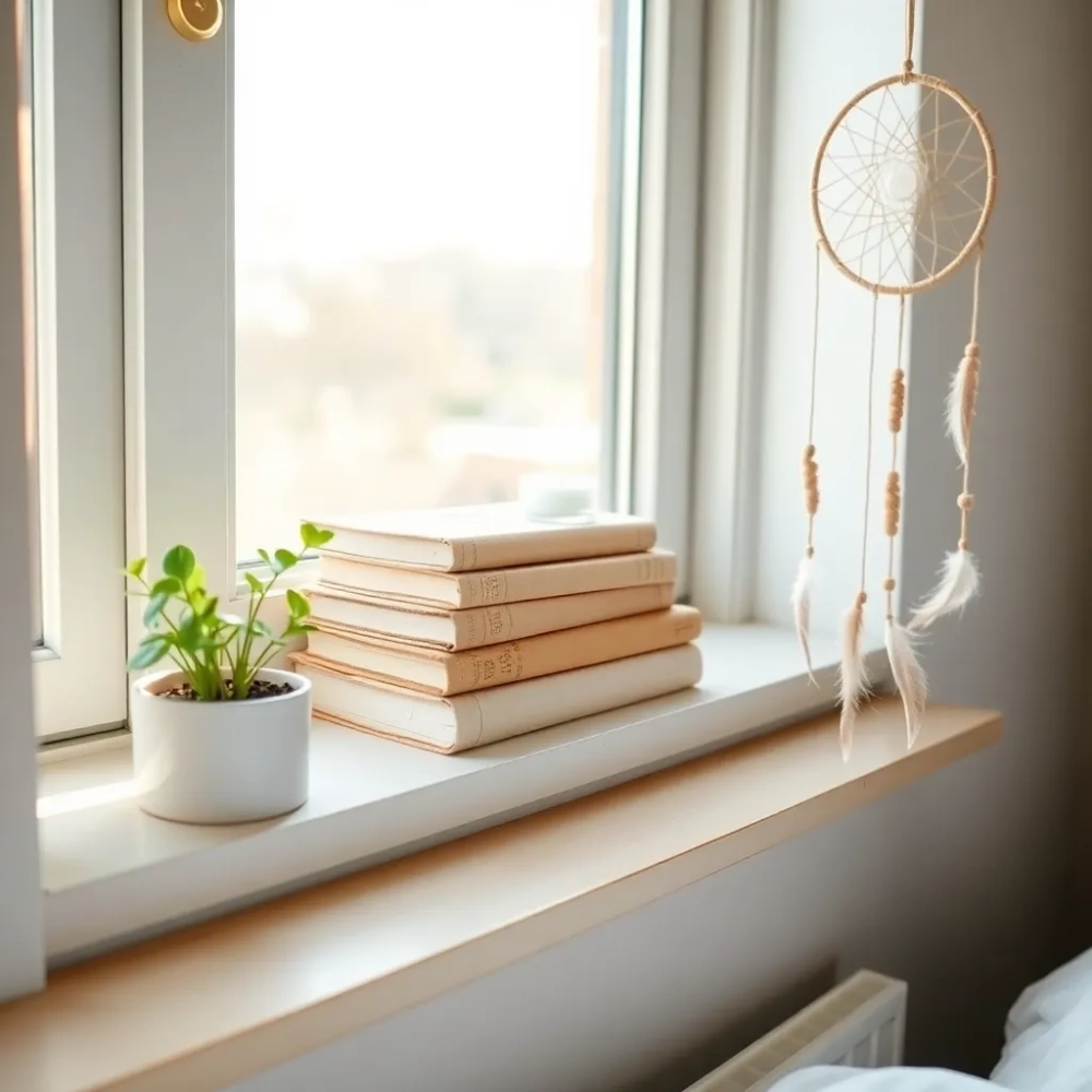 Dekoracje na parapet w sypialni