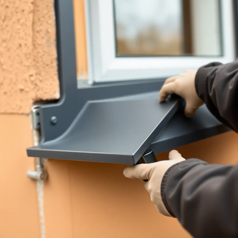 Montaż parapetów zewnętrznych z blachy cena