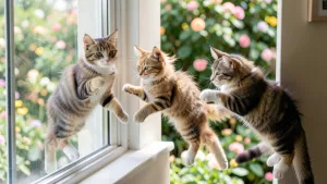 co zrobić żeby kot nie wchodził na parapet