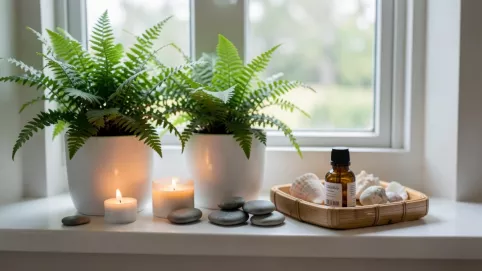 Dekoracje do łazienki na parapet