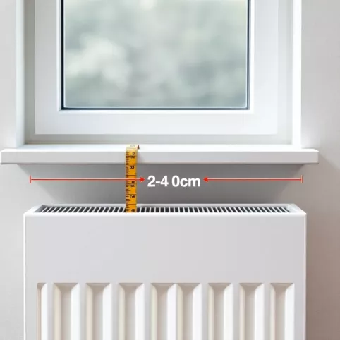 Ile powinien wystawać parapet nad grzejnik