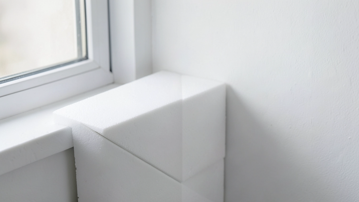 styropian pod parapet