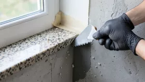 czym przykleić parapet granitowy